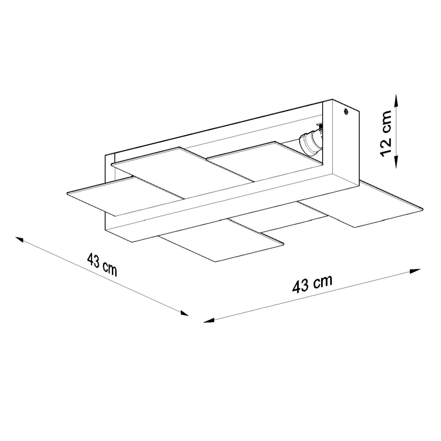 Brilagi -  LED-Deckenleuchte HERA 2xE27/7,5W/230V Holz