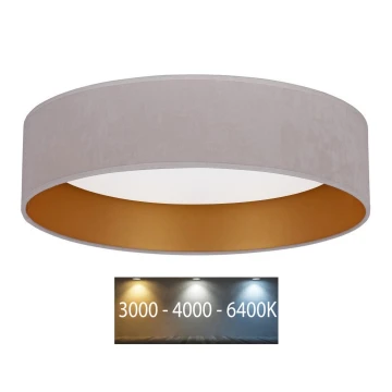 Brilagi - LED-Deckenleuchte VELVET LED/24W/230V 3000/4000/6400K cremefarben/gold