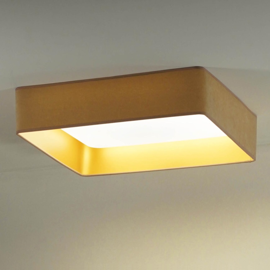 Brilagi - LED-Deckenleuchte VELVET SQUARE LED/24W/230V beige