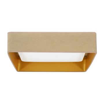 Brilagi - LED-Deckenleuchte VELVET SQUARE LED/24W/230V beige