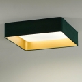 Brilagi - LED-Deckenleuchte VELVET SQUARE LED/24W/230V grün