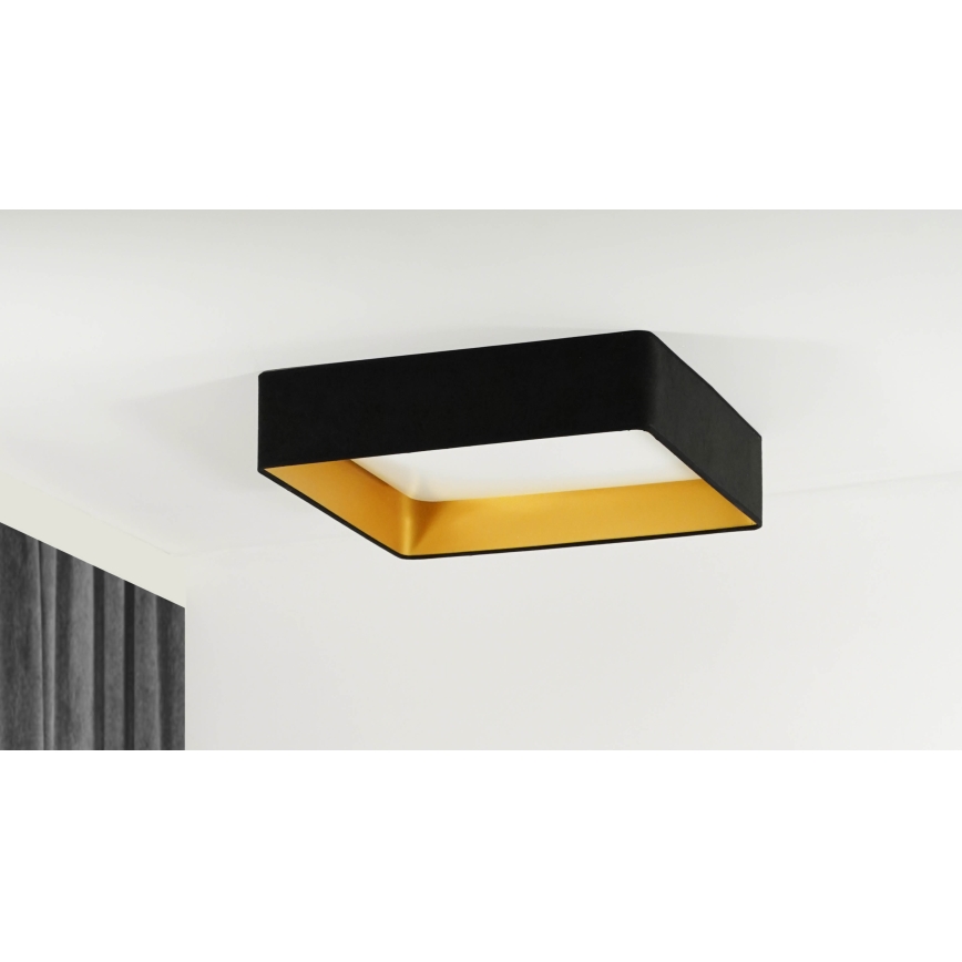 Brilagi - LED-Deckenleuchte VELVET SQUARE LED/24W/230V schwarz