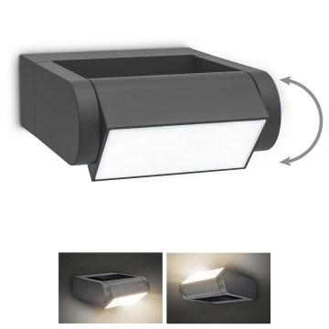 Brilagi - LED-Wandleuchte für den Außenbereich CROTONE LED/7W/230V anthrazit IP54