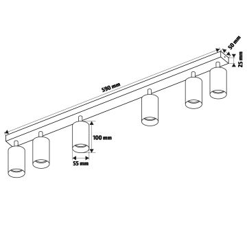 Brilagi - Strahler SELE 6xGU10/35W/230V weiß