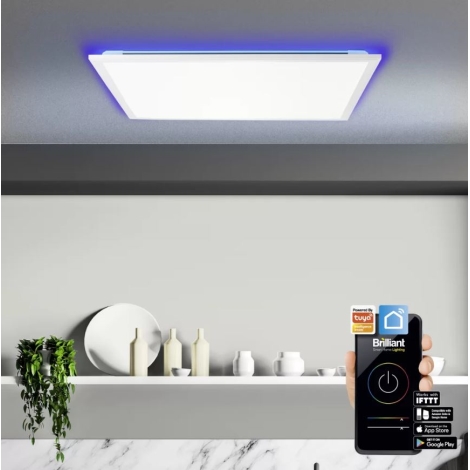 Brilliant – Dimmbare | LED-RGBW-Leuchte Fernbedienung Tuya Wi-Fi ELLERY LED/37W/230V + Beleuchtung