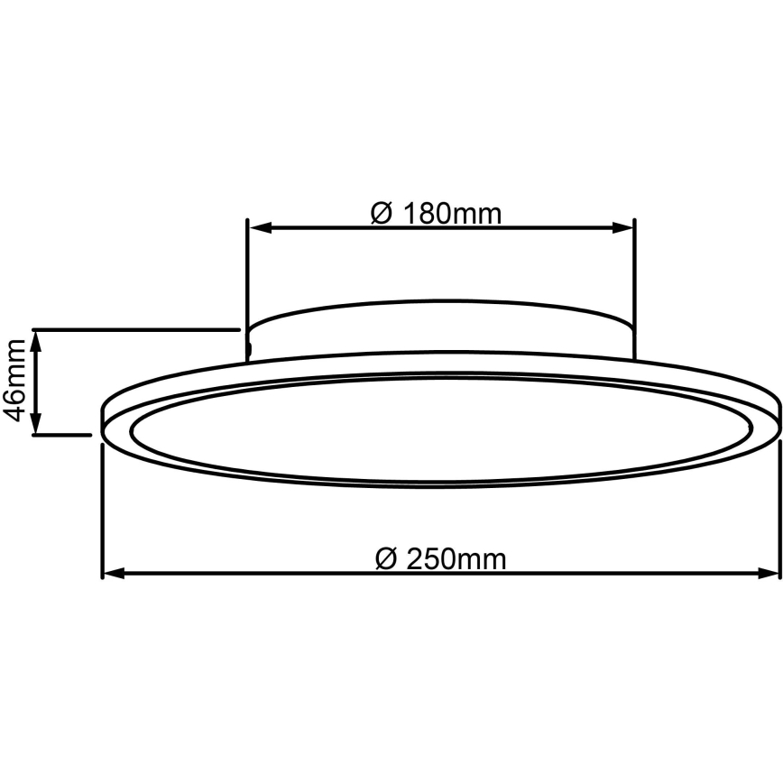 Brilliant - LED-Deckenleuchte BUFFI LED/13W/230V d 25 cm 2700K