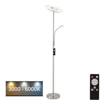 Brilo - Dimmbare LED-Stehlampe LED/29,5W/230V + LED/3,5W 3000-6000K + Fernbedienung