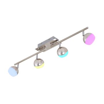 Briloner 2040-042 - Dimmbarer LED-RGB-Strahler BAFFLE 4xLED/3,3W/230V + Fernbedienung