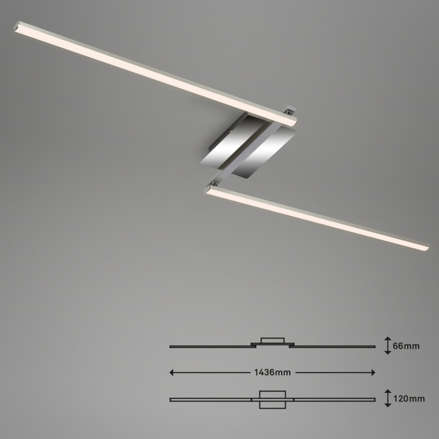 Briloner 3500-018 - LED-Aufbauleuchte STAFF 2xLED/6W/230V