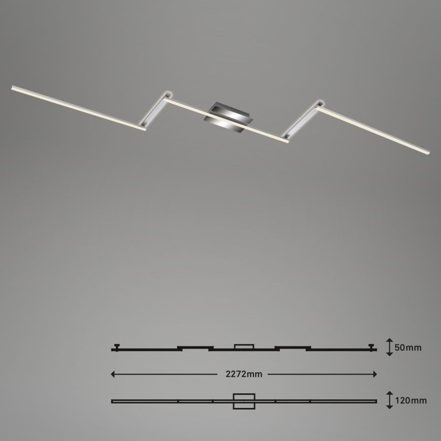 Briloner 3501-018 - LED-Aufbauleuchte STAFF 5xLED/4,8W/230V mattes Chrom
