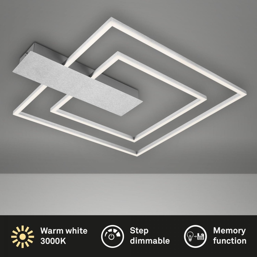 Briloner 3545-018 - Dimmbare LED-Deckenleuchte NICO LED/25W/230V Chrom