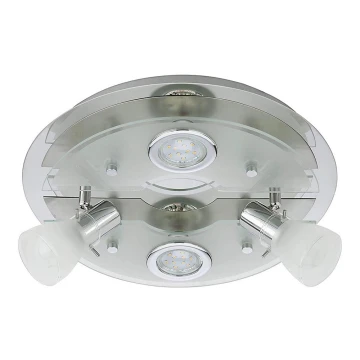 Briloner 3560-042 - LED Decken-Spotlight VASO 2xGU10/3W + 2xE14/3,2W/230V