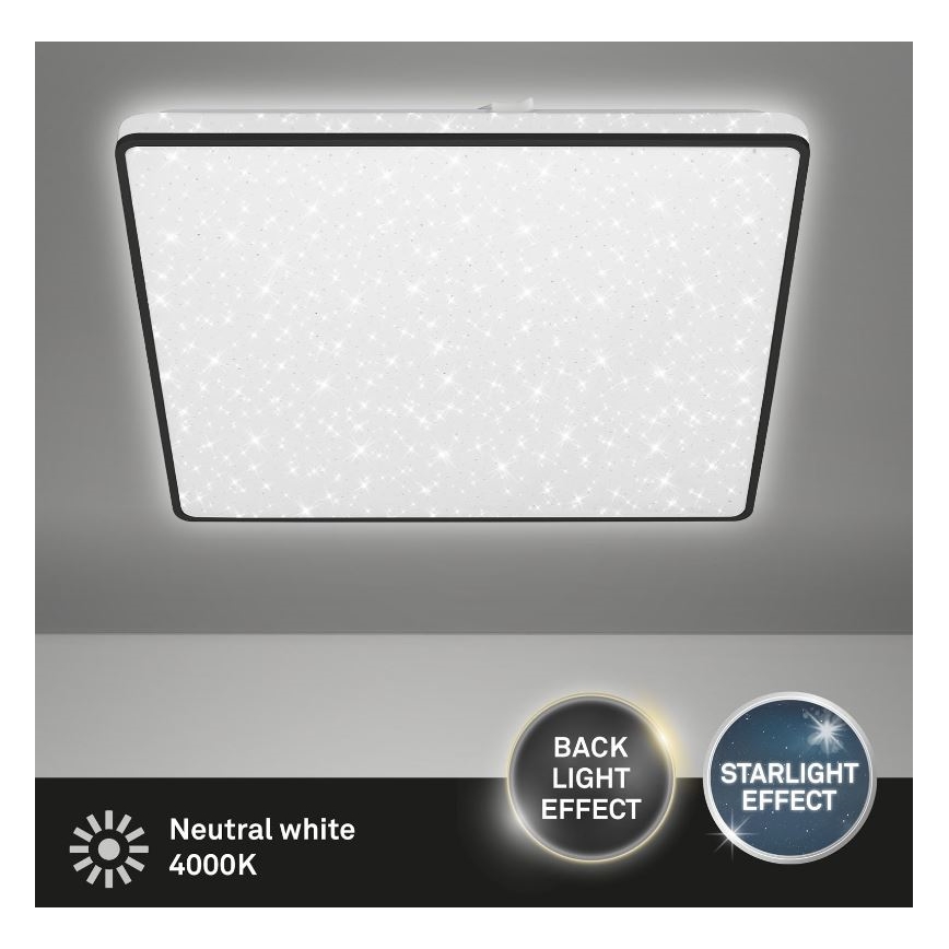 Briloner 3749-415 - LED-Deckenleuchte LINO LED/24W/230V schwarz