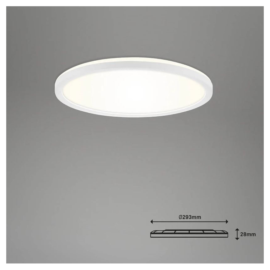 Briloner 7058-016 - Dimmbares LED-Licht SLIM LED/18W/230V 2700-6500K Wi-Fi Tuya + Fernbedienung