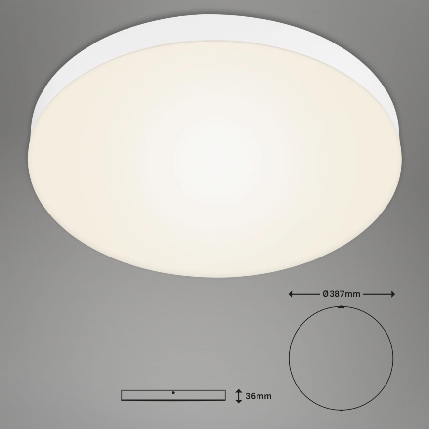 Briloner 7068-016 - LED-Deckenleuchte FLAME LED/24,5W/230V 3000K d 38 cm weiß