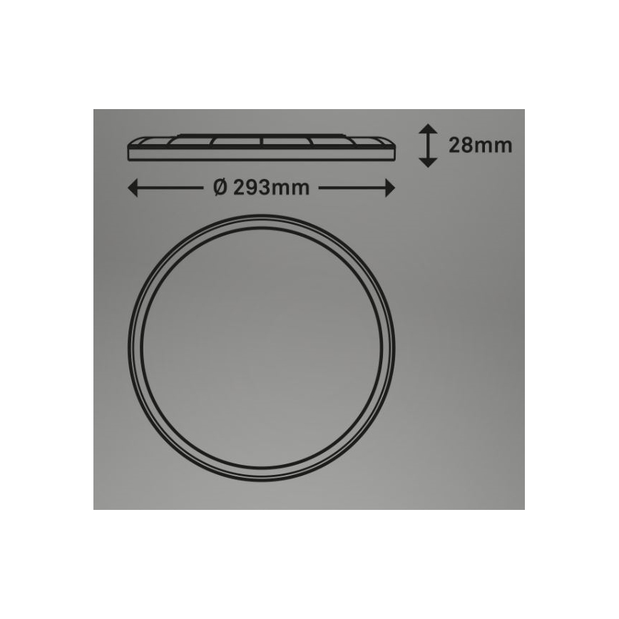 Briloner 7079-015 - Dimmbare LED-Deckenleuchte SLIM LED/18W/230V 2700-6500K + Fernbedienung