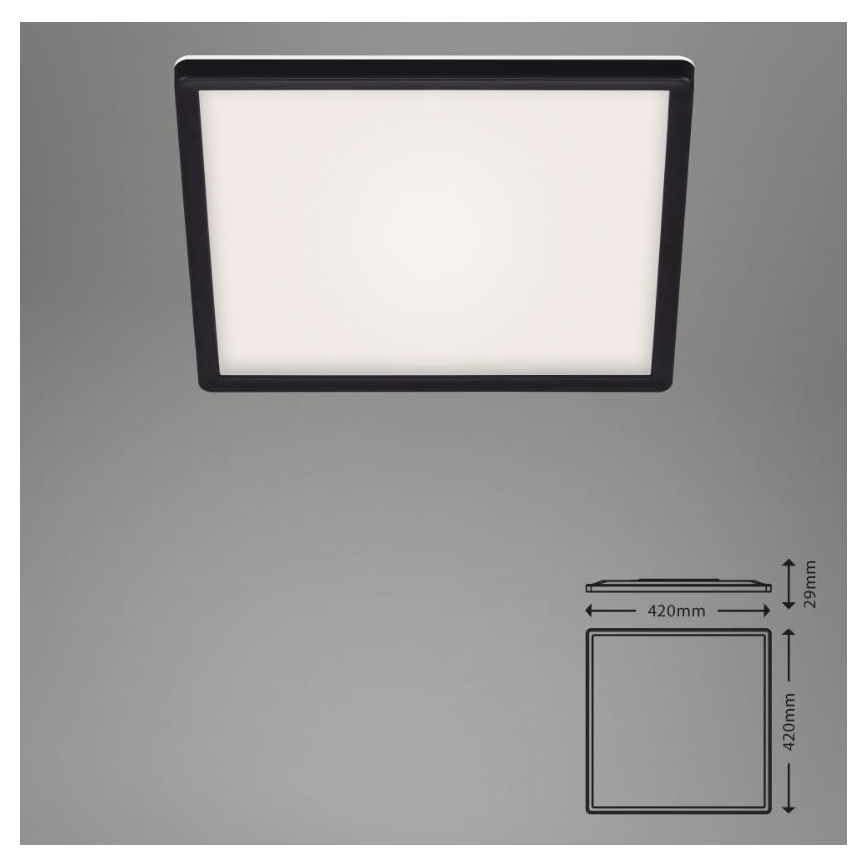 Briloner 7082-015 - Dimmbare LED-Deckenleuchte SLIM LED/22W/230V 2700-6500K + Fernbedienung