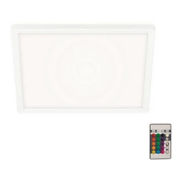 Briloner 7090-416 - Dimmbare LED-RGBW-Deckenleuchte SLIM LED/15W/230V + Fernbedienung