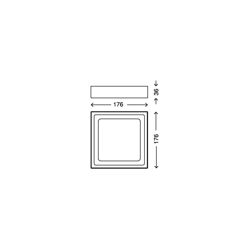 Briloner 7190-016 - LED Deckenleuchte LED/12W/230V