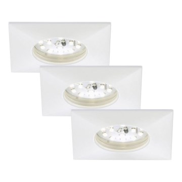 Briloner 7205-036 - SET 3x LED-Einbauleuchte für Badezimmer ATTACH LED/5W/230V IP44 weiß