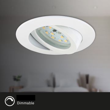 Briloner 7232-016 - Dimmbare LED-Einbauleuchte für Badezimmer LED/5,5W/230V IP23