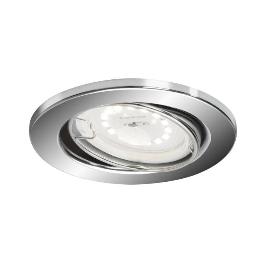 Briloner 7277-038 - SET 3x Dimmbare LED-Badezimmer-Einbauleuchte 1xGU10/5W/230V IP23