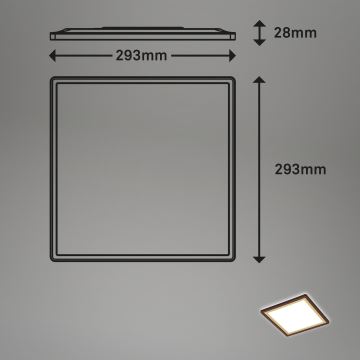 Briloner 7457-417 - LED-Deckenleuchte DECO LED/18W/230V