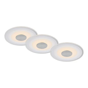 Briloner - SET 3x LED-Deckenleuchte für das Badezimmer LED/6W/230V IP44 Chrom