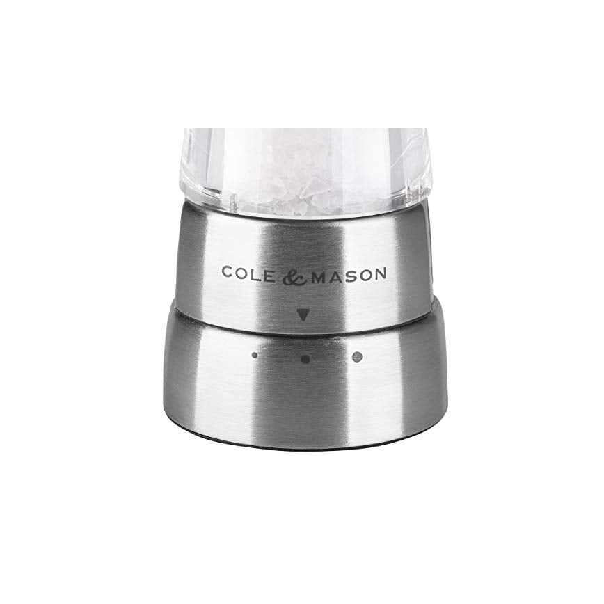 Cole&Mason - Salz- und Pfeffermühlenset DERWENT MINI 2 Stück 15,7 cm mattes Chrom