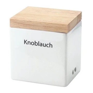 Continenta C3921 – Keramische Lebensmittelbox mit Deckel 14x12x15,5 cm Gummibaum