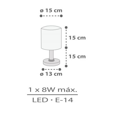 Dalber 60621 - Kleine Kinderleuchte RHICO AND CROCO 1xE14/8W/230V