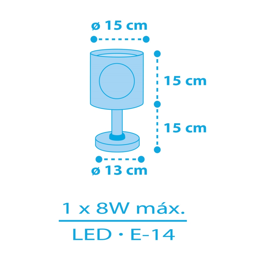 Dalber 60651 - Kleine Kinderleuchte PIRAT ISLAND 1xE14/8W/230V