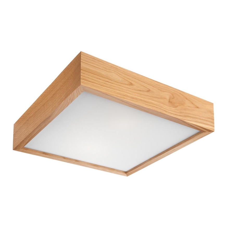 Deckenleuchte OAK SQUARE 2xE27/60W/230V Eiche 37,5 cm