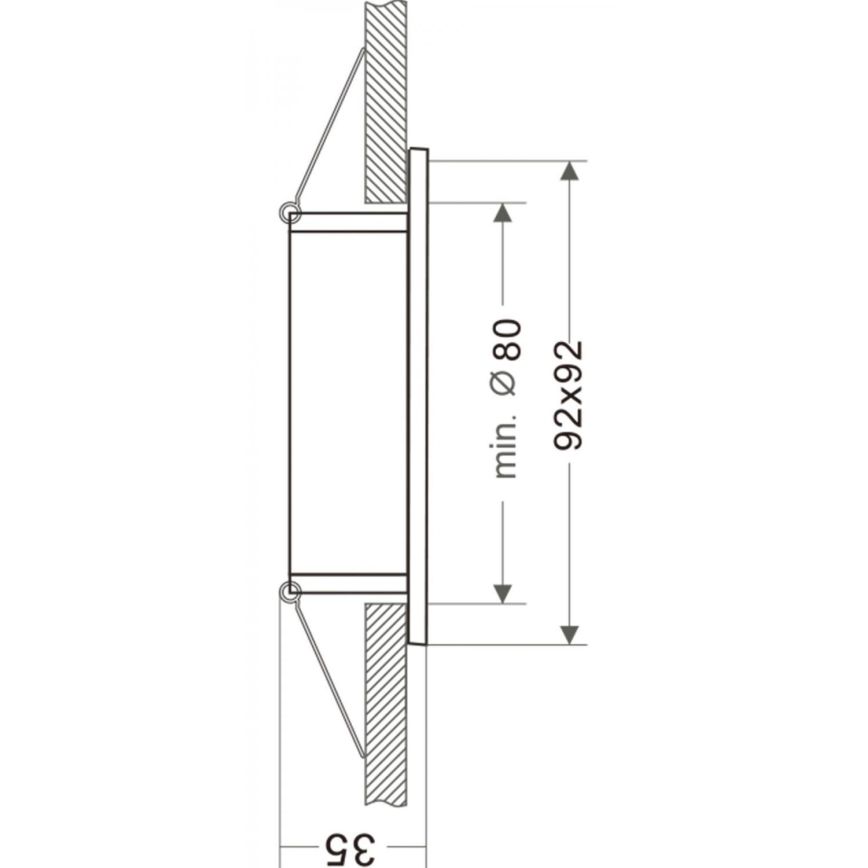 Deko-Light 110022 - Einbauleuchte SIRRAH 1xGU5,3-MR16/35W/12V