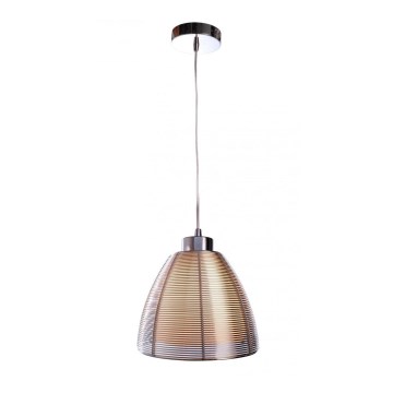 Deko-Light 342025 - Hängeleuchte an Schnur FILO 1xE27/60W/230V d 19 cm silbern