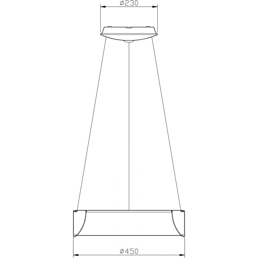 Deko-Light 342122 - Dimmbare LED-Hängeleuchte an Schnur SCULPTORIS LED/27W/230V 3000K d 45 cm