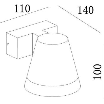 Deko-Light 731076 - LED-Wandleuchte für den Außenbereich SERPENTIS LED/6,2W/230V IP54 schwarz