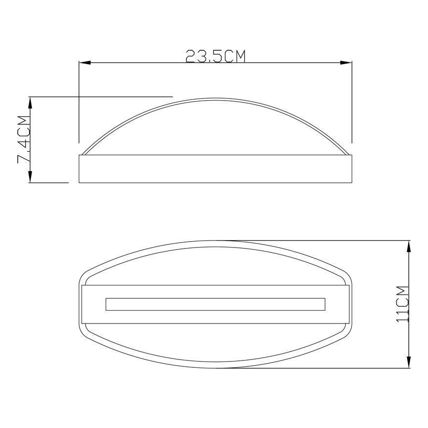 Deko-Light 731093 - LED-Wandleuchte für den Außenbereich ERIDANI LED/13W/230V IP44 anthrazit