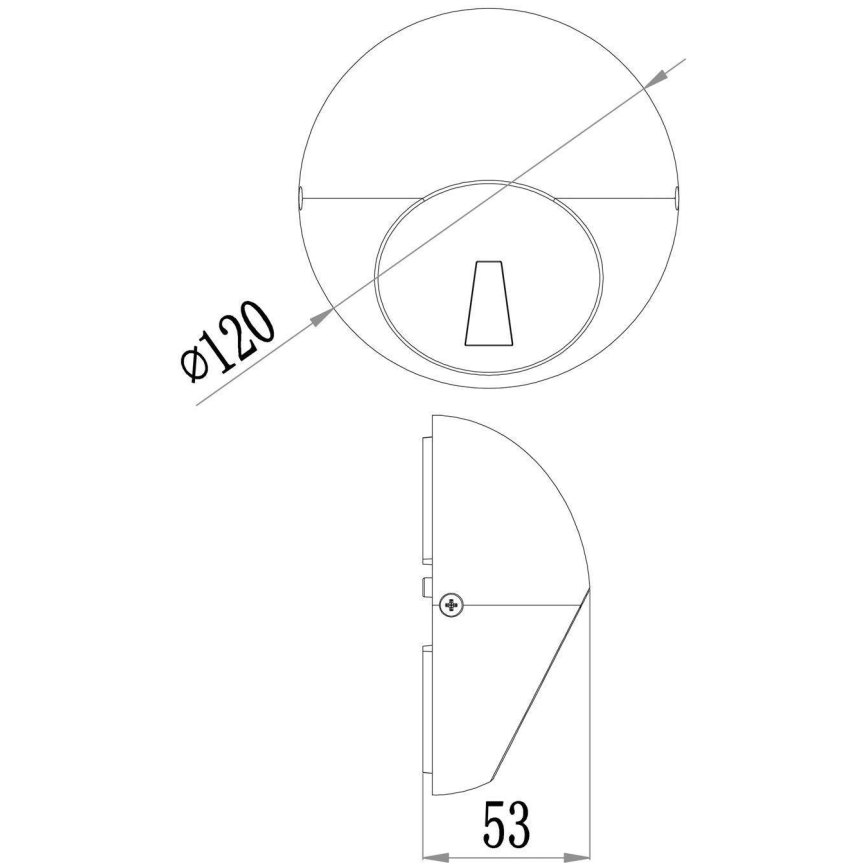 Deko-Light 731111 - LED-Wandleuchte für den Außenbereich AQUILAE LED/3,5W/230V IP65 anthrazit