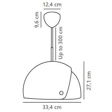 DFTP by Nordlux - Hängeleuchte mit verstellbarem Lampenschirm ALIGN 1xE27/15W/230V weiß