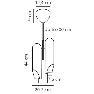 DFTP by Nordlux - Hängeleuchte ROCHELLE 3xGU10/15W/230V