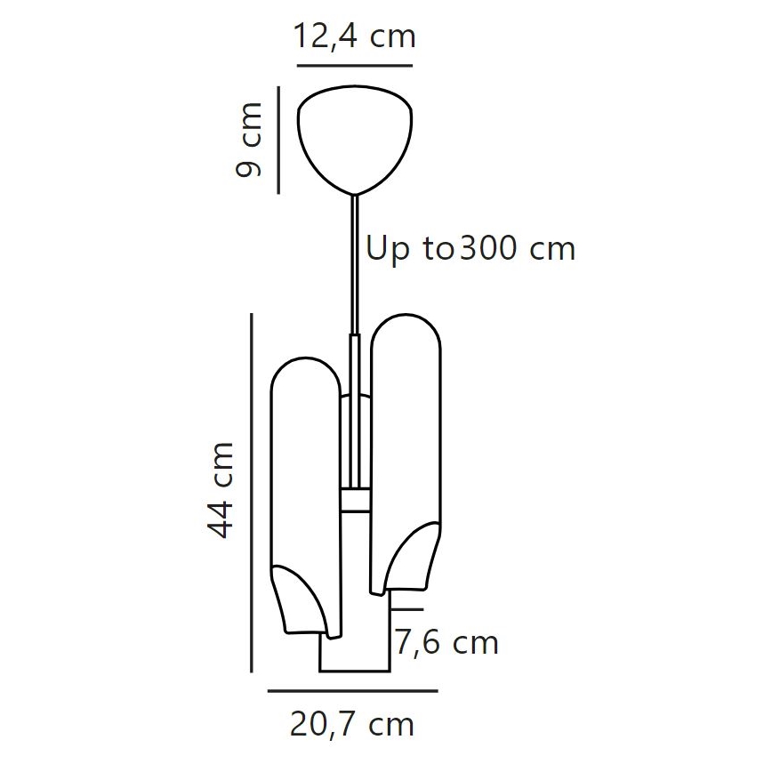 DFTP by Nordlux - Hängeleuchte ROCHELLE 3xGU10/15W/230V