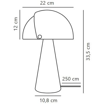 DFTP by Nordlux - Tischleuchte mit verstellbarem Lampenschirm ALIGN 1xE27/25W/230V beige