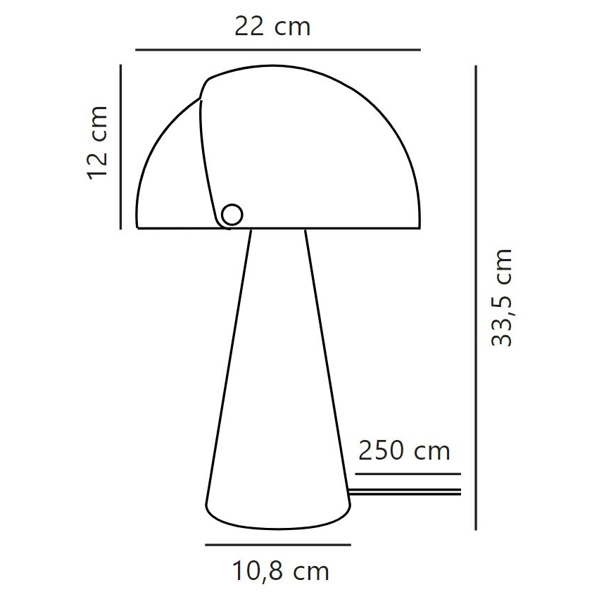 DFTP by Nordlux - Tischleuchte mit verstellbarem Lampenschirm ALIGN 1xE27/25W/230V weiß