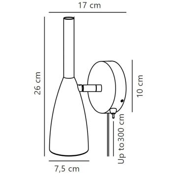 DFTP by Nordlux - Wandstrahler PURE 1xGU10/8W/230V grau