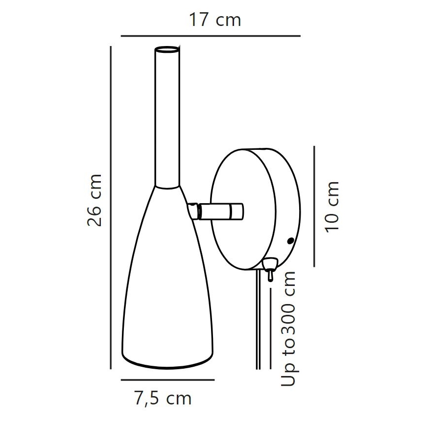 DFTP by Nordlux - Wandstrahler PURE 1xGU10/8W/230V grau