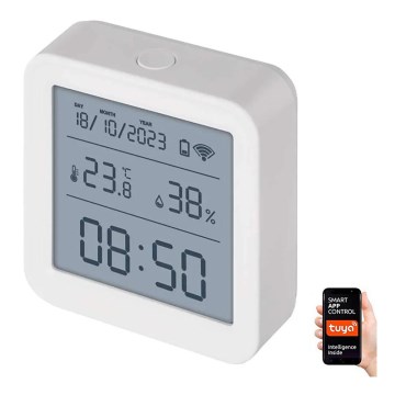 Digitales Smart-Thermometer GoSmart 3xAAA Tuya weiß