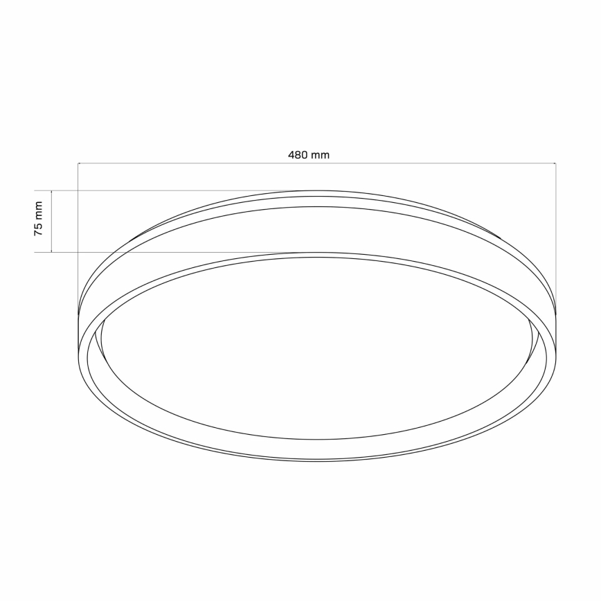 Dimmbare LED-Deckenleuchte für Badezimmer JADWIGA LED/72W/230V 3000-6000K IP44 + Fernbedienung