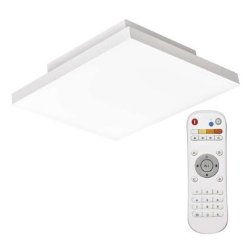 Dimmbare LED-Deckenleuchte LED/18W/230V 2700K-6000K quadratisch CRI 95 + Fernbedienung