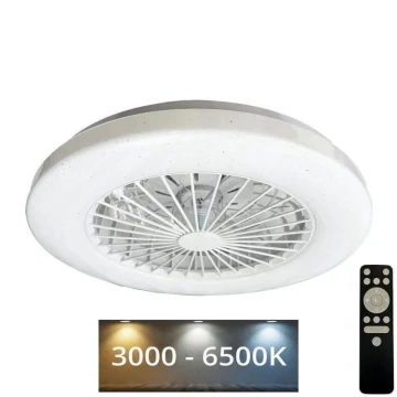 Dimmbare LED-Deckenleuchte mit Ventilator STAR LED/48W/230V 3000-6500K + Fernbedienung